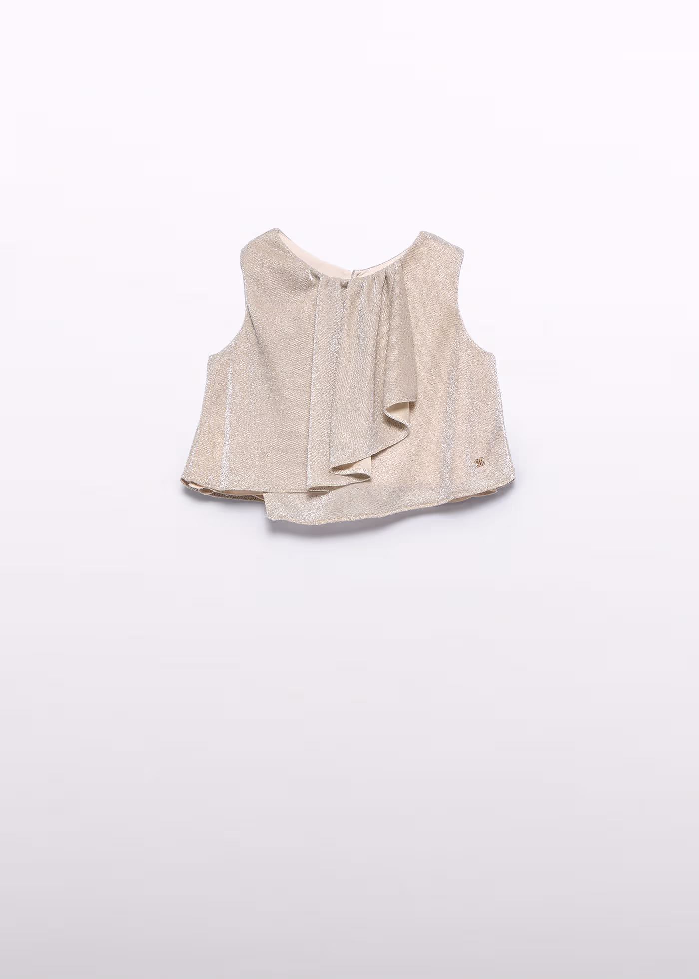 girl-knit-shimmer-top-golden-XL-4 Abel & Lula Παιδική Μπλούζα για Κορίτσι Χρυσαφί 25-05149-001 - Image 1