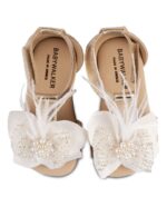 BABYWALKER Βαπτιστικό Πέδιλο για Κορίτσι Χρυσό BW-4798 - Image 3