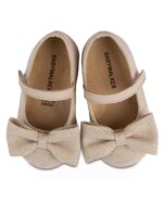 BABYWALKER Βαπτιστικό Γοβάκι για Κορίτσι Μπεζ BW-4801 - Image 3