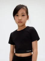 Calvin Klein Παιδική Μπλούζα Κοντομάνικη για Κορίτσι Μαύρο IG0IG02977-BEH - Image 4