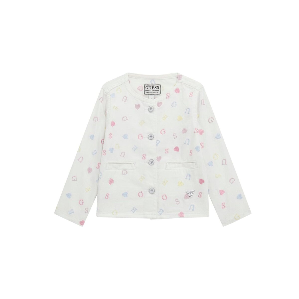 K5GL03_WH630_P05M_1 Guess Παιδικό Τζάκετ για Κορίτσι Λευκό GU0JRK5GL03WH630-P05M - Image 1
