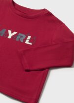 Mayoral Παιδική Μπλούζα Μακρυμάνικη για Αγόρι Κόκκινο 15-00108-030 - Image 3