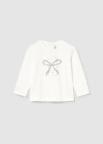 Mayoral Παιδική Μπλούζα Μακρυμάνικη για Κορίτσι Μπεζ 15-00116-065