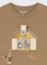 Mayoral Παιδική Μπλούζα Μακρυμάνικη για Αγόρι Καφέ 15-02067-031 - Image 4