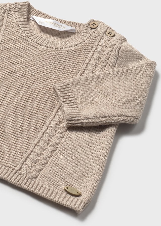 15-02334-038-L-6 Mayoral Βρεφικό Πουλόβερ για Αγόρι Καφέ 15-02334-038 - Image 3