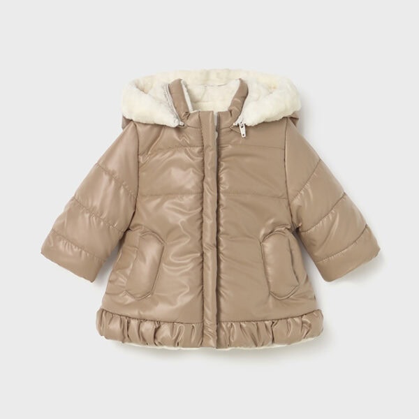 Mayoral Βρεφικό Μπουφάν για Κορίτσι Μπεζ 15-02404-049