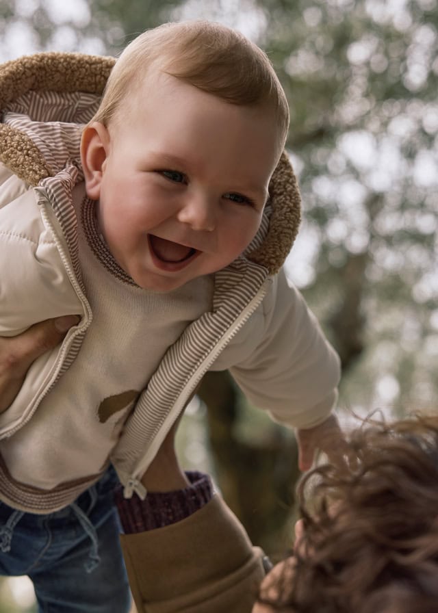 15-02410-056-L-2 Mayoral Βρεφικό Μπουφάν για Αγόρι Μπεζ 15-02410-056 - Image 2