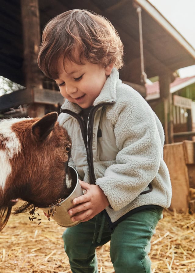 15-02427-021-L-1 Mayoral Παιδική Ζακέτα για Αγόρι Μπεζ 15-02427-021 - Image 1