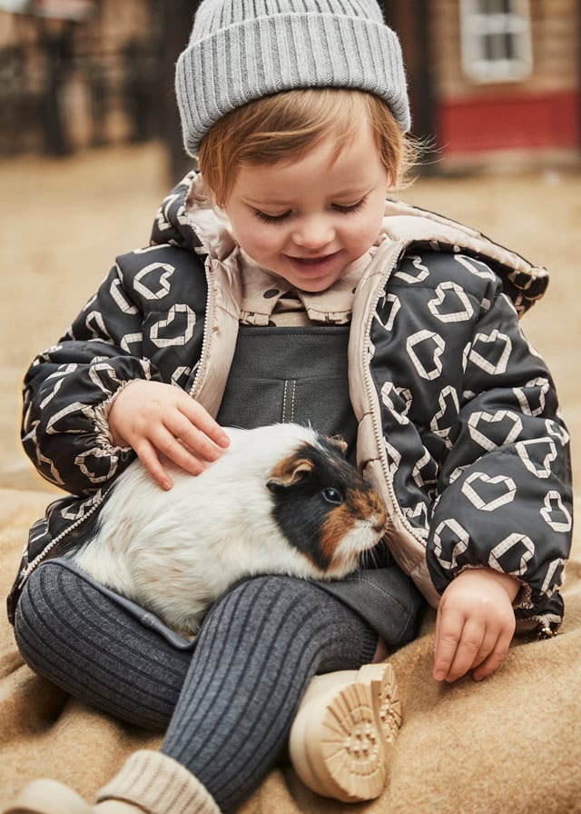 15-02437-059-L-1 Mayoral Παιδικό Μπουφάν Διπλής Όψης για Κορίτσι Μπεζ 15-02437-059 - Image 1