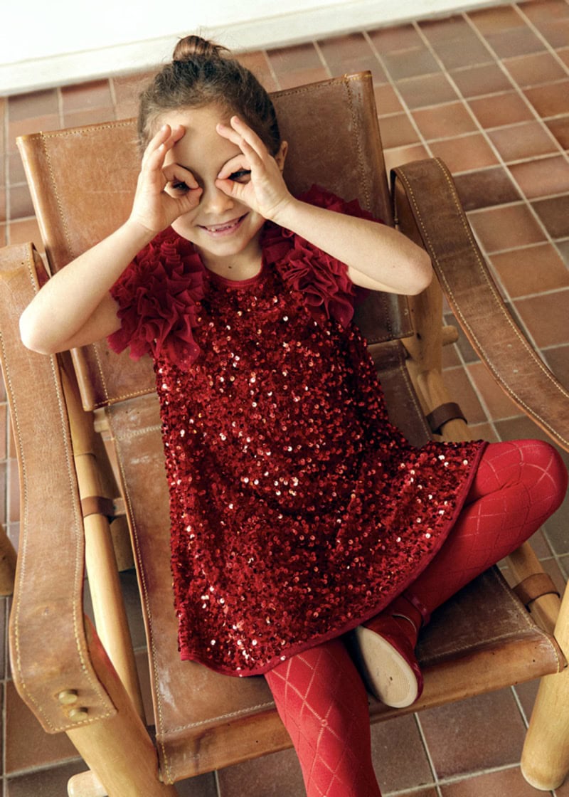 15-05529-002-L-1 Abel & Lula Παιδικό Φόρεμα για Κορίτσι Κόκκινο 15-05529-002 - Image 1