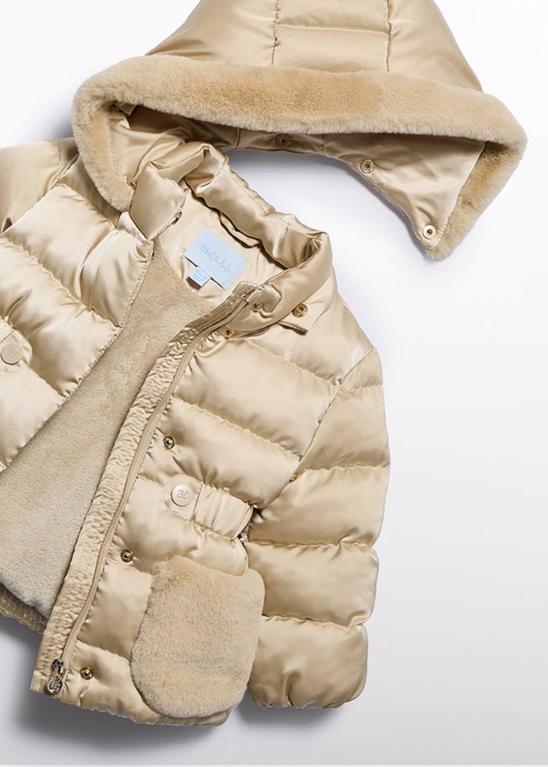 15-05821-020-L-6 Abel & Lula Παιδικό Μπουφάν για Κορίτσι Μπεζ 15-05821-020 - Image 3