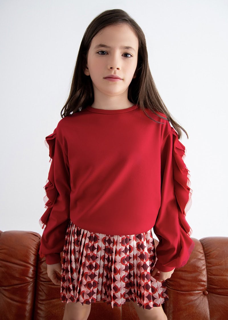 15-05823-002-L-1 Abel & Lula Παιδικό Πουλόβερ για Κορίτσι Κόκκινο 15-05823-002 - Image 1