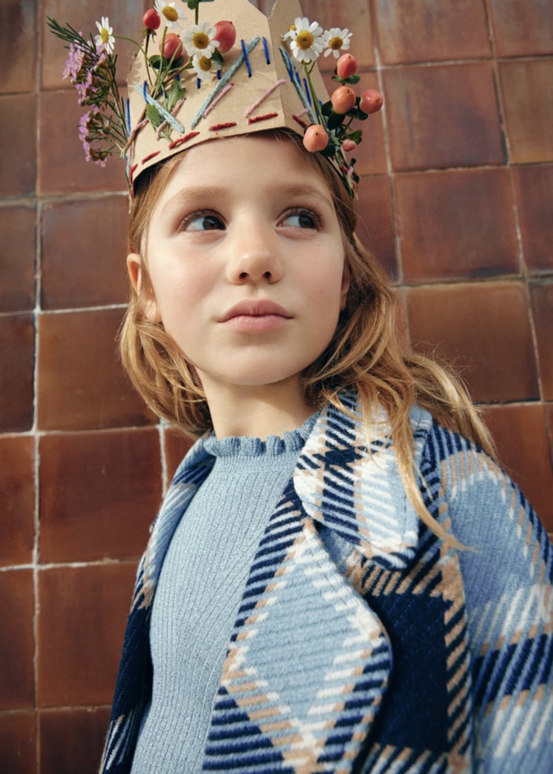 15-05845-004-L-2 Abel & Lula Παιδικό Παλτό για Κορίτσι Μπλε 15-05845-004 - Image 2