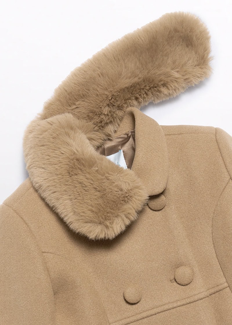 15-05846-094-L-6 Abel & Lula Παιδικό Παλτό για Κορίτσι Καφέ 15-05846-094 - Image 4