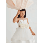 Abel & Lula Παιδικό Φόρεμα για Κορίτσι Λευκό 25-05035-050 - Image 3