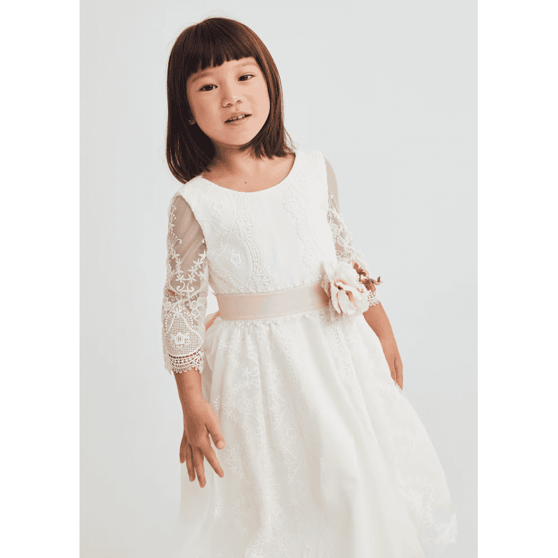 25-05041-007-800x800 Abel & Lula Παιδικό Φόρεμα για Κορίτσι Εκρού 25-05041-007 - Image 1