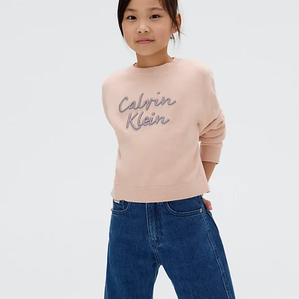 Calvin Klein Παιδικό Φούτερ για Κορίτσι Μπεζ IG0IG02971-TGI