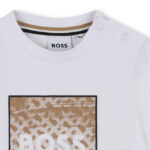 BOSS Παιδικό Μπλούζα Μακρυμάνικη για Αγόρι Λευκό 25-J52715-10P – Bild 3