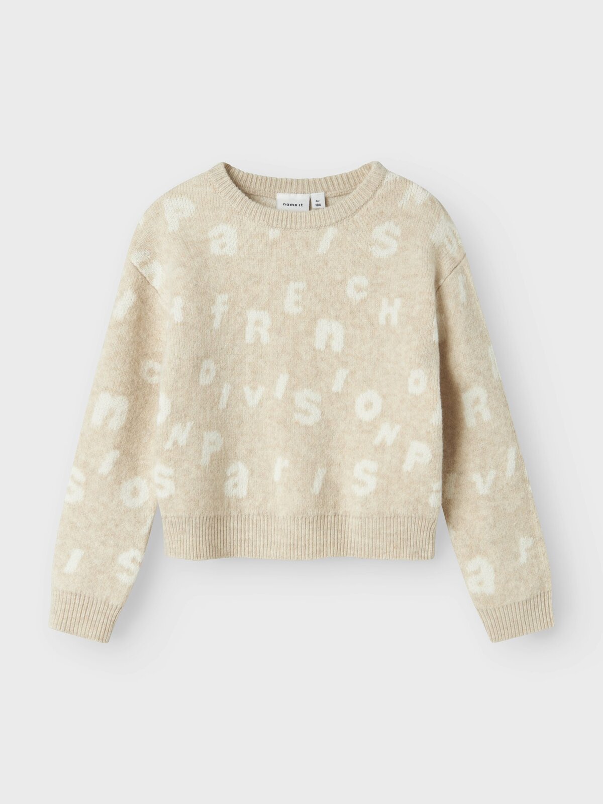 NAME-IT_Autumnwinter_4836836_13247278_3 Name it Παιδικό Πουλόβερ για Κορίτσι Μπεζ 13247278-Sandshell - Image 1