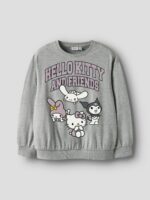 Name it Παιδικό Φούτερ για Κορίτσι Γκρι 13249744-Grey-Melange