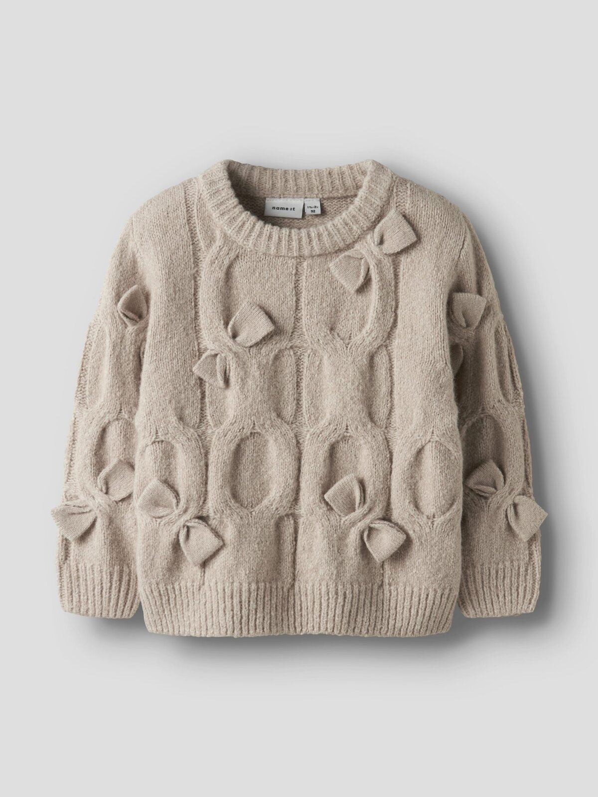 NAME-IT_FallWinter2025_4851139_13247642_3 Name it Παιδικό Πουλόβερ για Κορίτσι Μπεζ 13247642-Peyote - Image 1