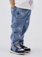 Name it Παιδικό Παντελόνι για Κορίτσι Τζιν 13232569-Medium-Blue-Denim - Image 4