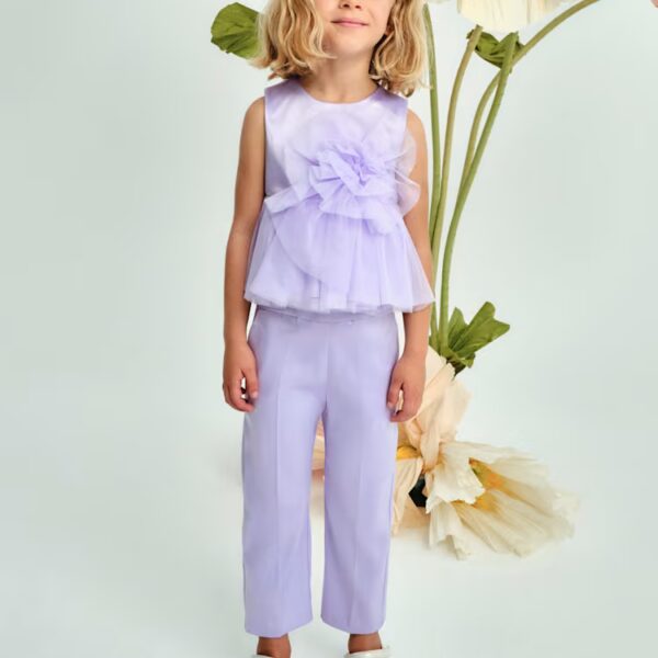 Abel & Lula Παιδικό Σετ Σατέν για Κορίτσι Μωβ 25-05235-023