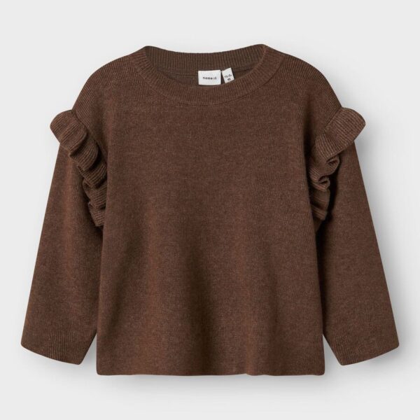 Name it Παιδικό Πουλόβερ για Κορίτσι Καφέ 13246517-Peppercorn