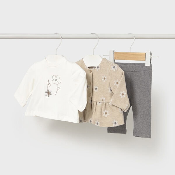 Mayoral Βρεφικό Σετ για Κορίτσι Μπεζ 15-02733-029