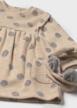 Mayoral Βρεφικό Φόρεμα για Κορίτσι Μπεζ 15-02807-014 - Image 3