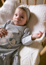 Mayoral Βρεφικό Φόρεμα για Κορίτσι Γκρι 15-02809-014