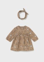 Mayoral Βρεφικό Φόρεμα για Κορίτσι Μπεζ 15-02825-044