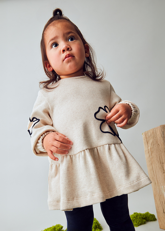 15-02917-048-L-1 Mayoral Παιδικό Φόρεμα για Κορίτσι Μπεζ 15-02917-048 - Image 1