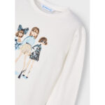 Mayoral Παιδική Μπλούζα Μακρυμάνικη για Κορίτσι Μπεζ 15-04011-093 - Image 3