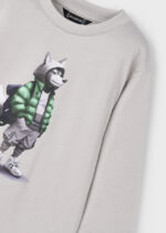 Mayoral Παιδική Μπλούζα Μακρυμάνικη για Αγόρι Γκρι 15-04083-010 - Image 2