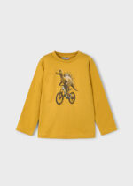 Mayoral Παιδική Μπλούζα Μακρυμάνικη για Αγόρι Κίτρινο 15-04087-030 - Image 4