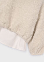 Mayoral Παιδικό Φούτερ για Κορίτσι Μπεζ 15-04431-016 - Image 2