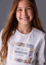 Mayoral Παιδική Μπλούζα Μακρυμάνικη για Κορίτσι Μπεζ 15-07018-088 - Image 2