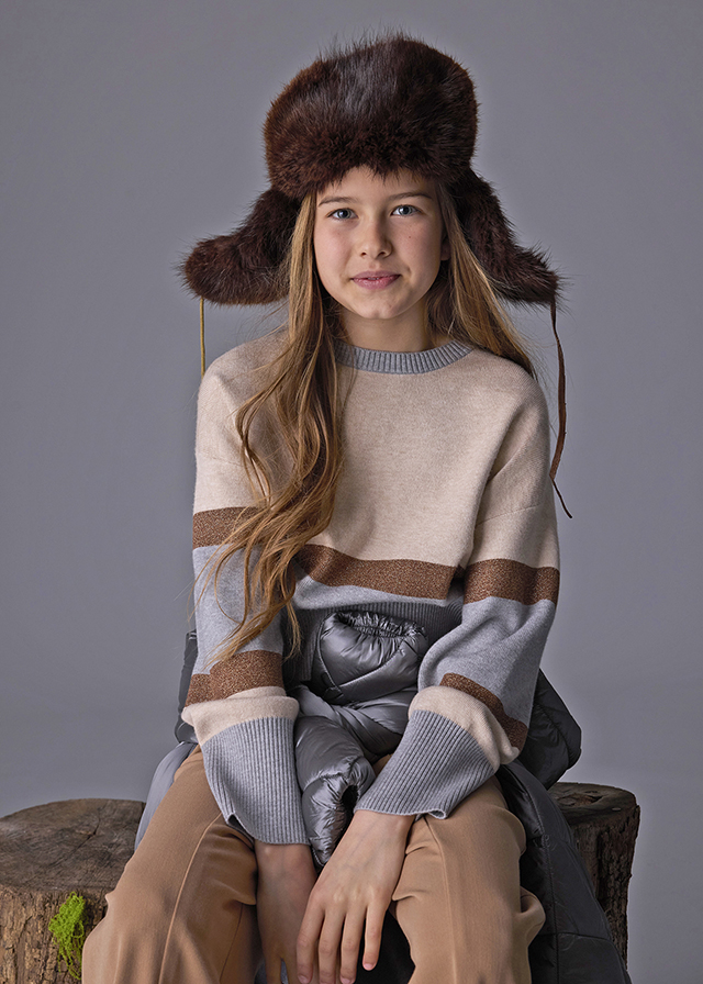 15-07310-068-L-1 Mayoral Παιδικό Πουλόβερ για Κορίτσι Ασημί 15-07310-068 - Image 1