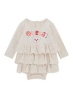 Guess Παιδικό Κορμάκι για Κορίτσι Μπεζ S5YG06KAE14-LOH