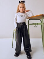 Mayoral Παιδικό Παντελόνι για Κορίτσι Μαύρο 15-04574-070