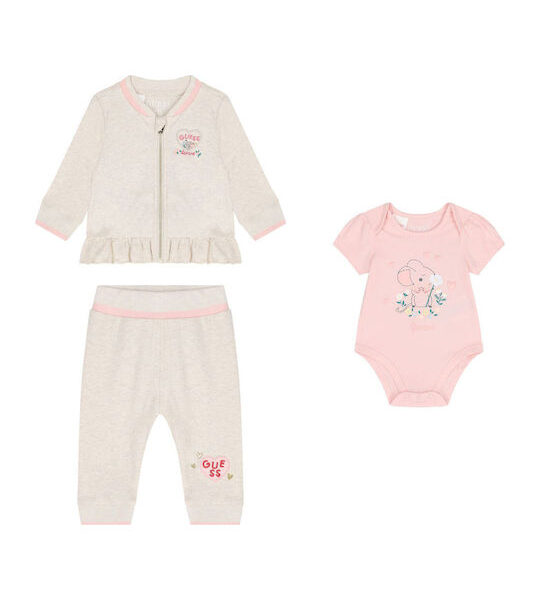 Guess Παιδικό Σετ για Κορίτσι Ροζ S5YG05K6YW4-G6R1