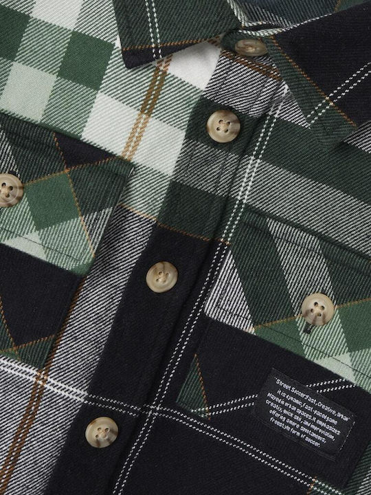 fixedratio_20250822164710_0abcd229 Name it Παιδικό Πουκάμισο Μακρυμάνικο για Αγόρι Πράσινο 13246445-Garden-Topiary - Image 3