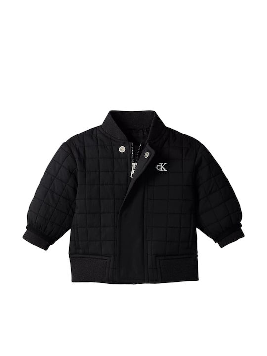 fixedrlatio_20250703130106_calvin_klein_paidiko_casual_mpoufan_mayro_in0in00246_beh Calvin Klein Παιδικό Τζάκετ για Αγόρι Μαύρο IN0IN00246-BEH - Image 1