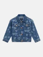 Guess Παιδικό Μπουφάν για Κορίτσι Μπλε K5YL03D4CA0-PTGO