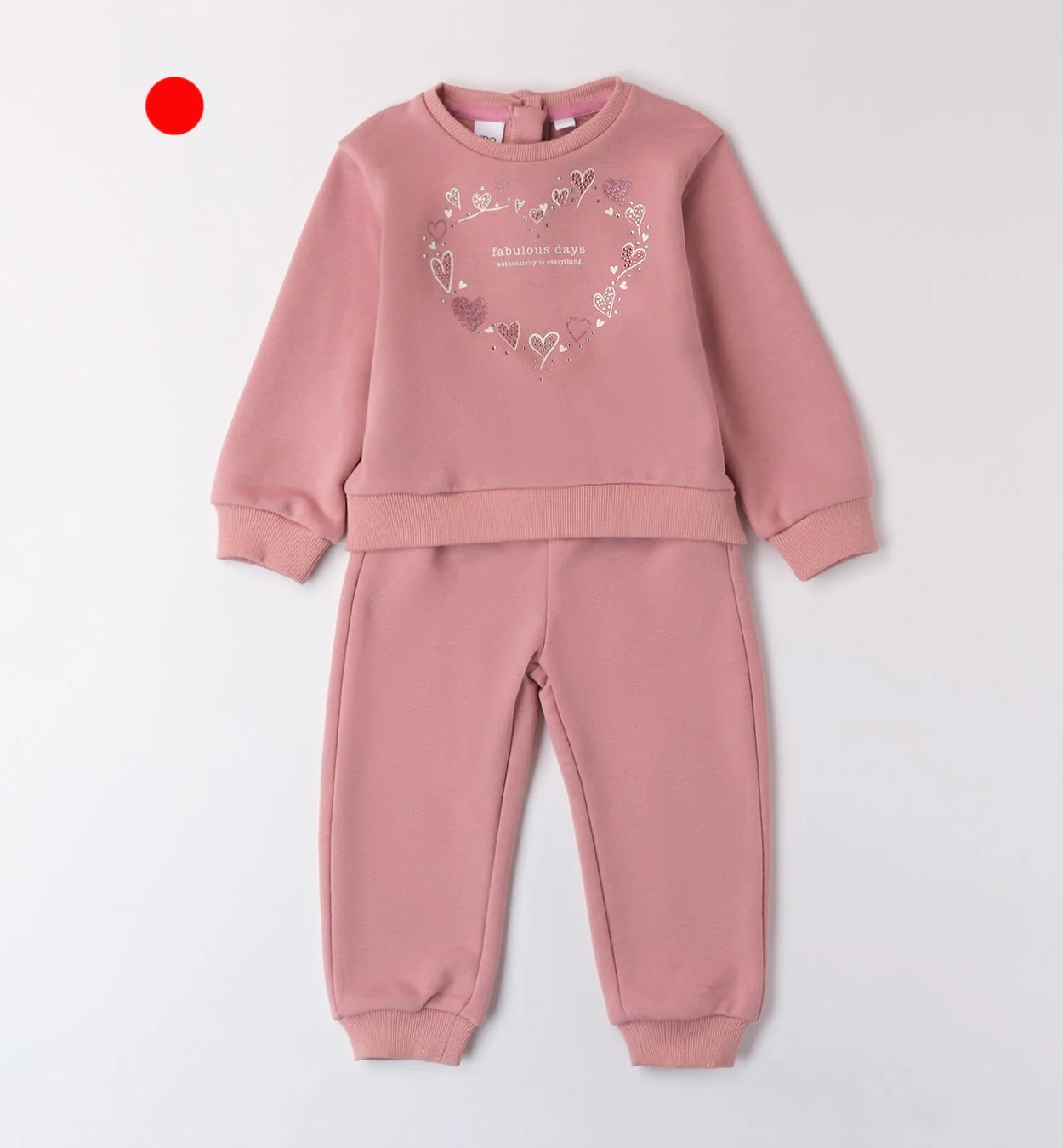 tuta-cuore-4f335-3695442 iDo Παιδικό Σετ για Κορίτσι Ροζ 4F335-2748 - Image 1
