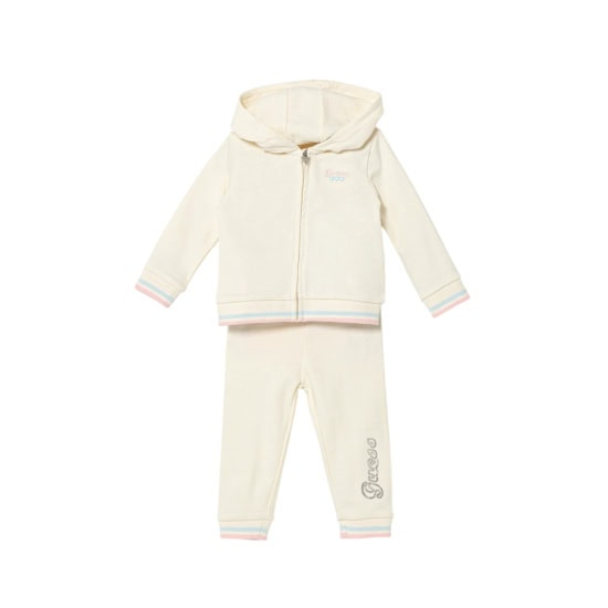 Guess Παιδικό Σετ για Κορίτσι Εκρού A5YG00KA6R4-G012