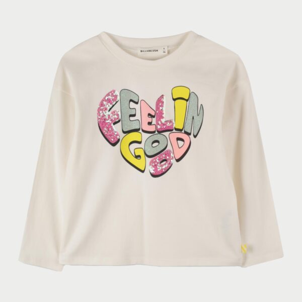 Billieblush Παιδικό Μπλούζα Μακρυμάνικη για Κορίτσι Εκρού 25-U21424-121