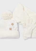 Mayoral Παιδικό Σκούφοι-Κασκόλ για Κορίτσι Καφέ 15-10071-085 - Image 2