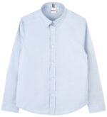 BOSS Παιδικό Πουκάμισο Μακρυμάνικο για Αγόρι Μπλε 25-J52675-77D
